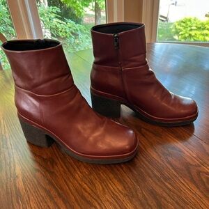 Amazon Dark Brown Heeled Boots